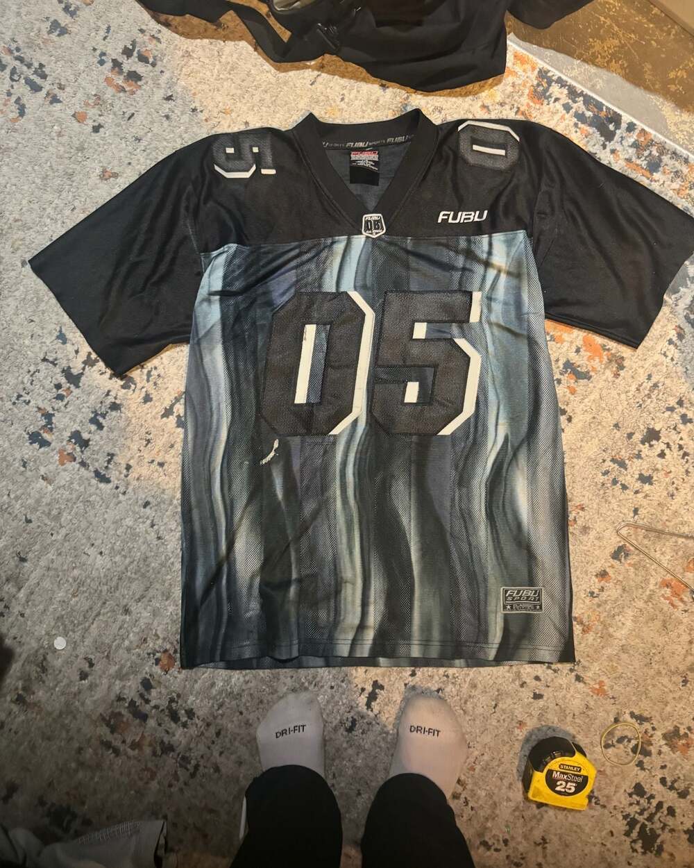 Vintage FUBU Sport Classic Edition #05 Mesh Football Jersey